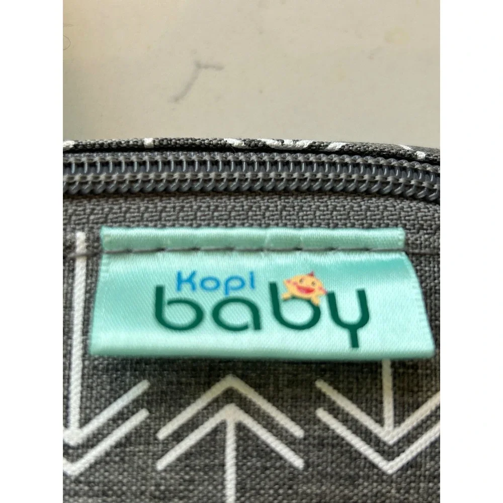 Kopi Baby‎ Diaper Changing Station Clutch Bag Gray White Arrow Print Portable